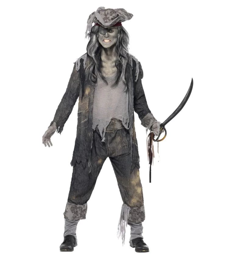 Halloween kostým "Mrtvý pirát deluxe"