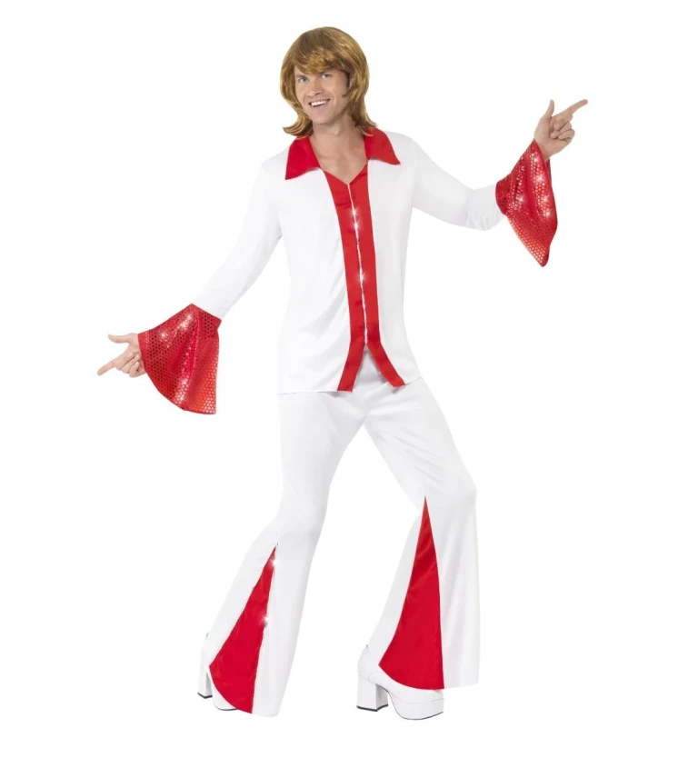 Kostým "ABBA červenobílý - pánský"