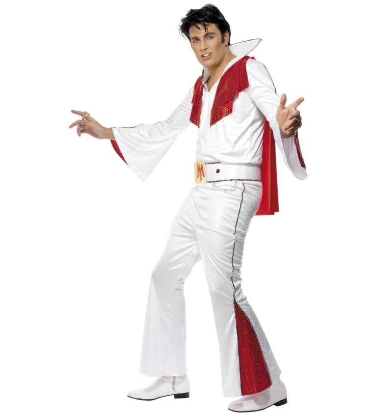 Kostým "Elvis s červeným pláštěm"