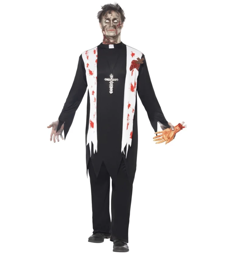 Kostým na halloween "Zombie kněz"