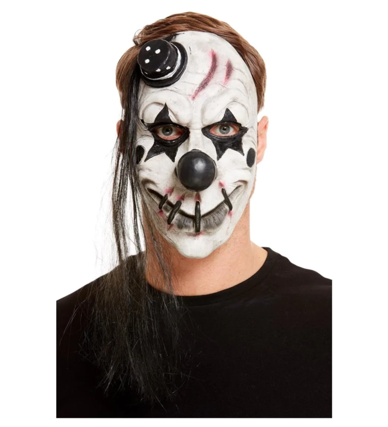 Maska Strašidelný klaun Black