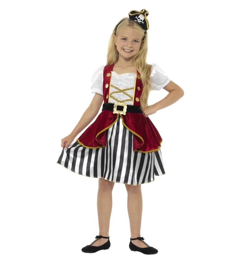 Dětský kostým "Odvážná pirátka"