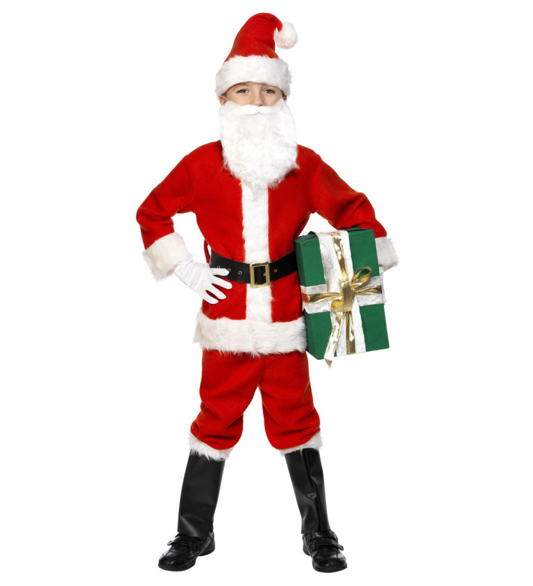 Dětský kostým "Santa superdeluxe"