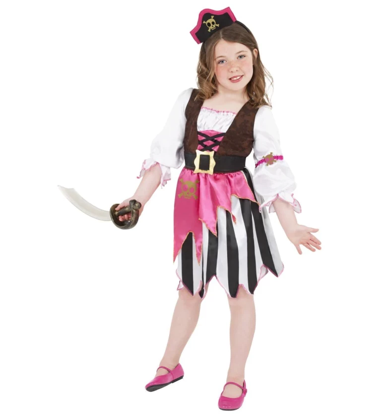 Dětský kostým "Pirátka Sedmi moří"