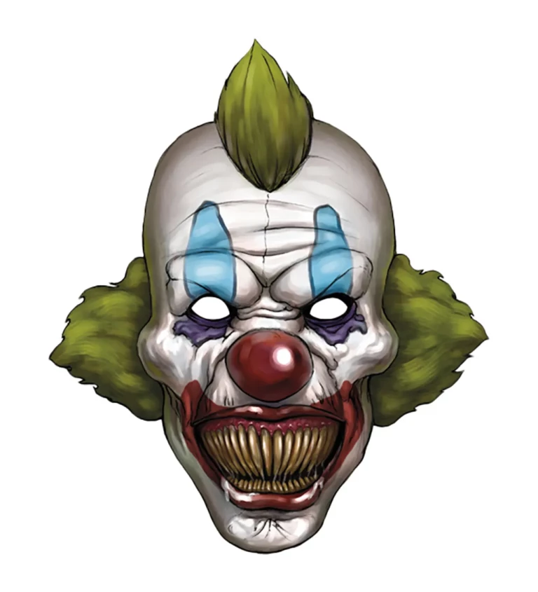 Strašidelný klaun maska