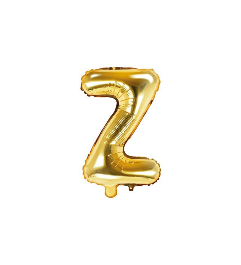 Fóliový balónek - zlaté písmeno Z