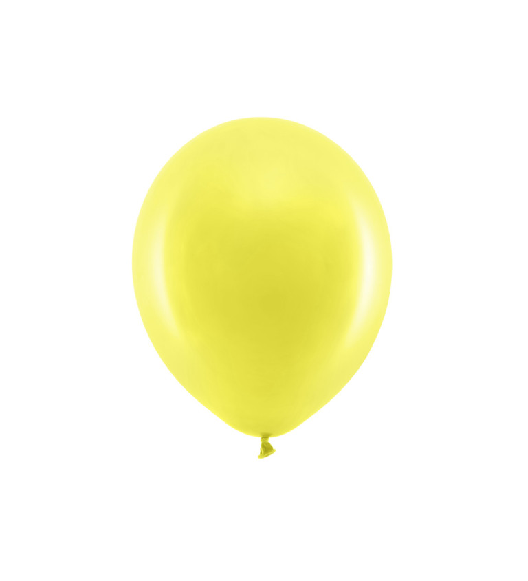 latexové balónky - žluté rainbow 100ks