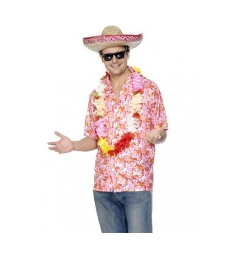 Havajská košile - růžová