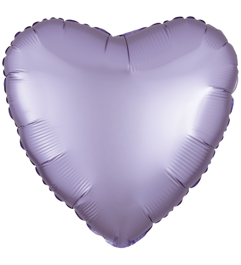 Foliový balonek - pastelově fialové srdce