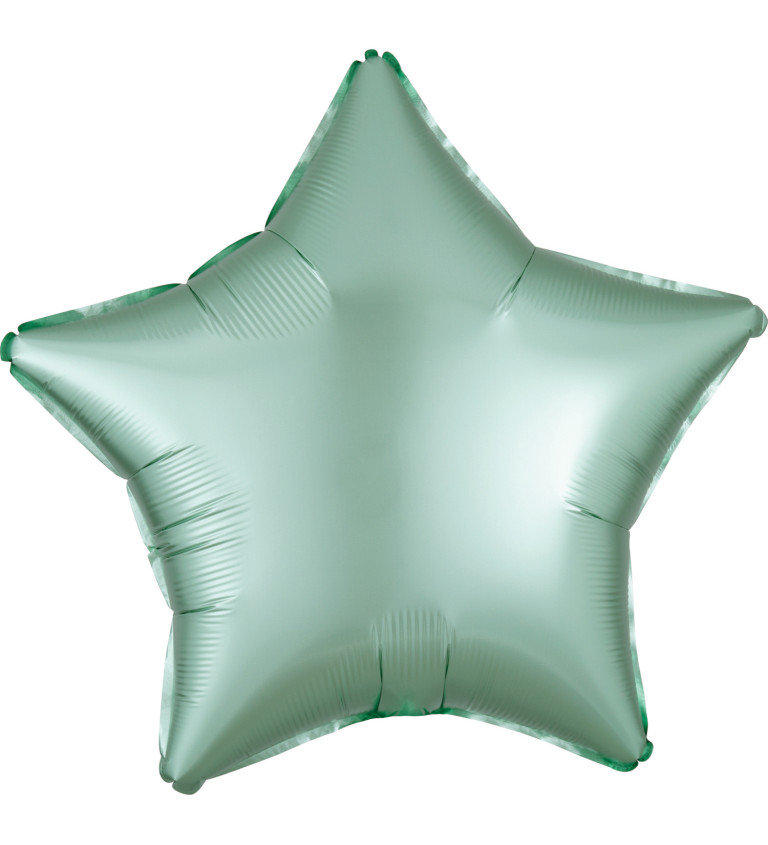 Fóliový balónek - hvězda zelený