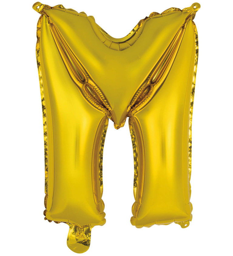 Fóliový mini balónek M -zlatý