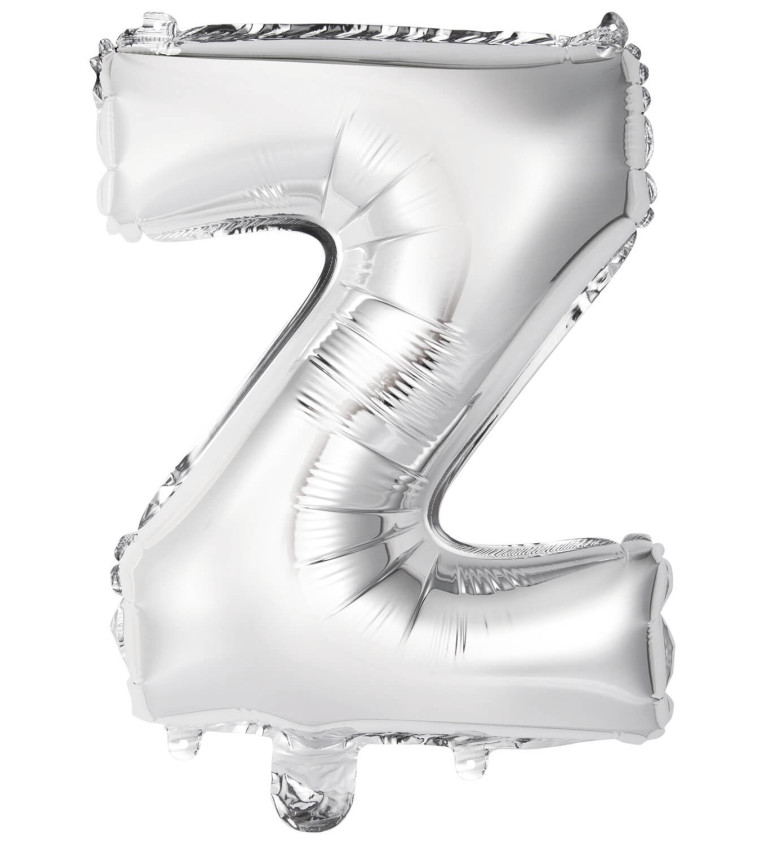 Fóliový balónek malý - stříbrné písmeno Z