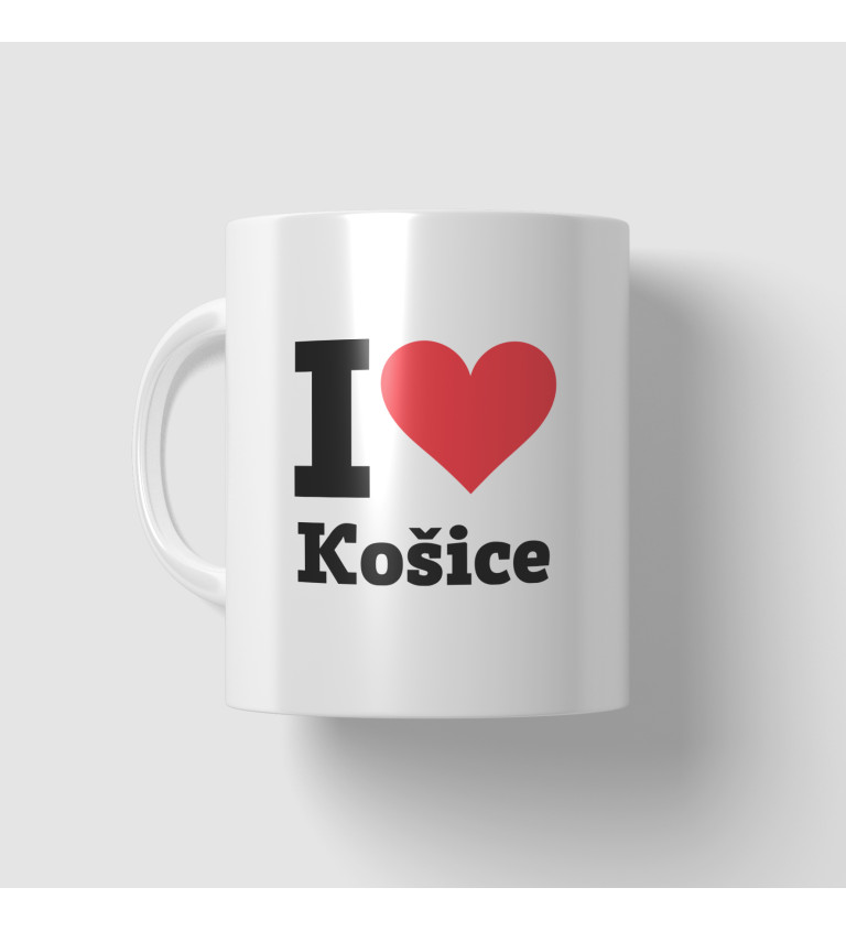 Hrnek s nápisem - I love Košice
