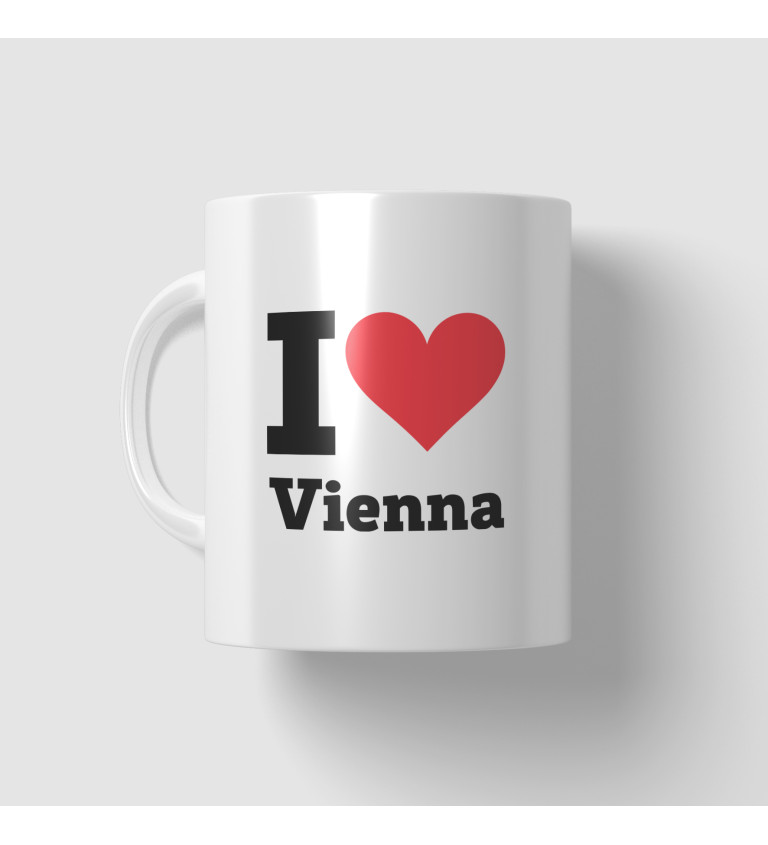 Hrnek s nápisem - I love Vienna