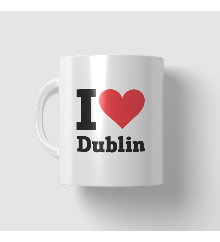 Hrnek s nápisem - I love Dublin