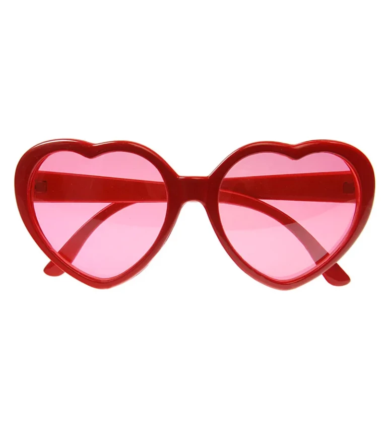 Brýle srdce červené