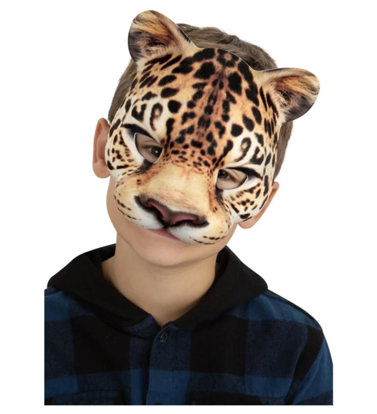 Dětská maska na obličej - leopard