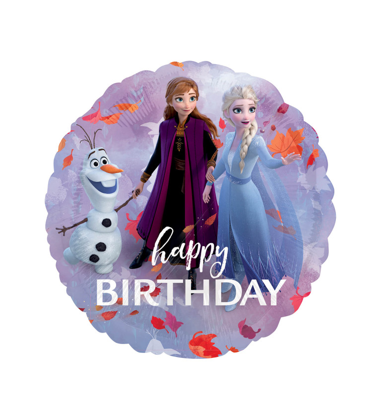 Frozen balónek - Happy Birthday