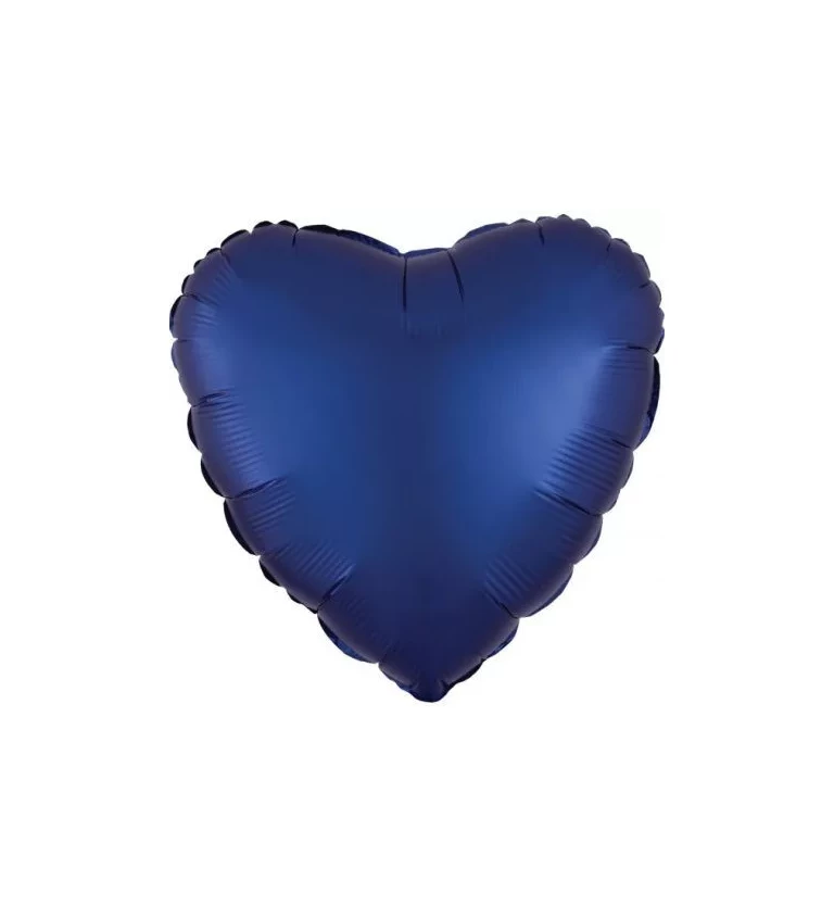 Tmavě modrý balónek srdce