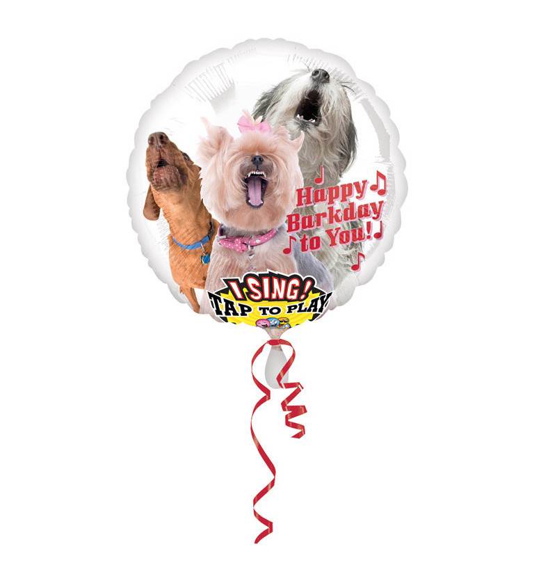 Fóliový balón štěkající pes