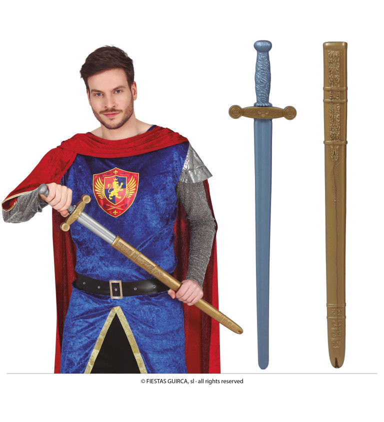 Meč s pochvou ze sředověku
