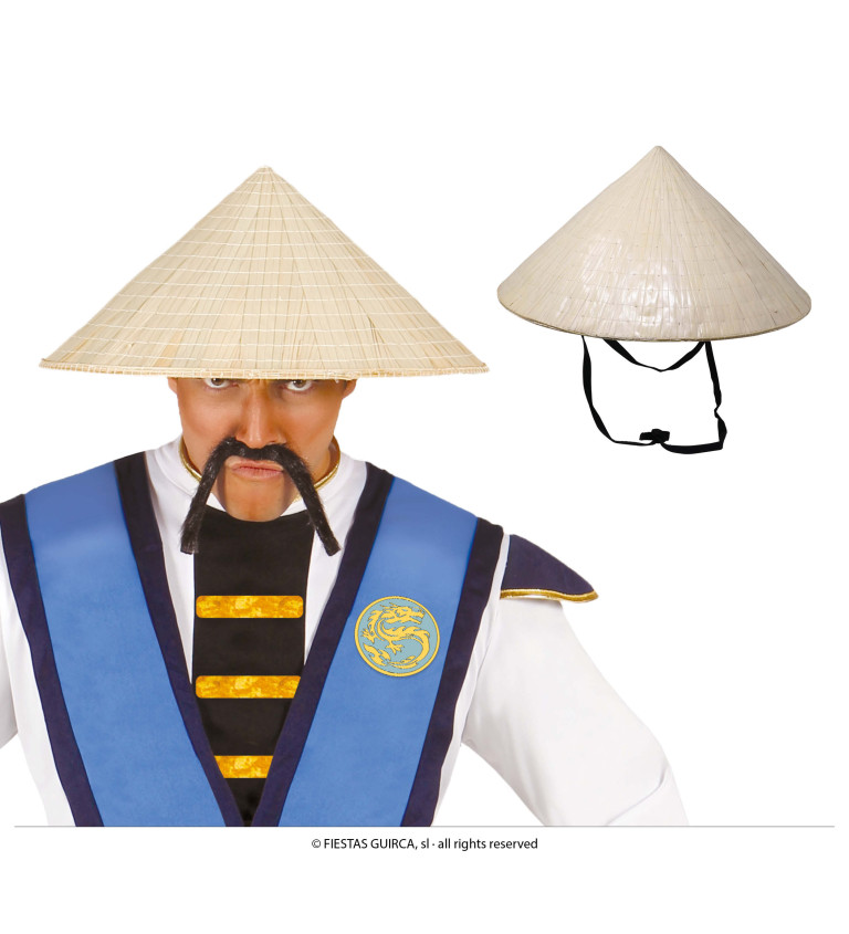 Vietnamský - slaměný klobouk