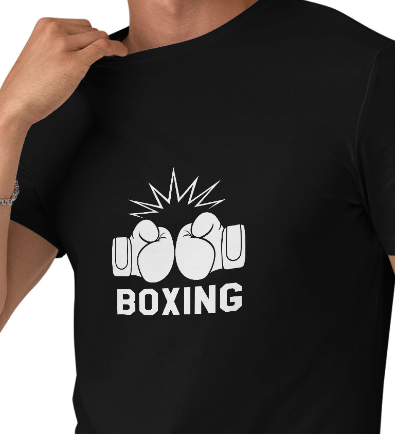 Pánské tričko černé Boxing S