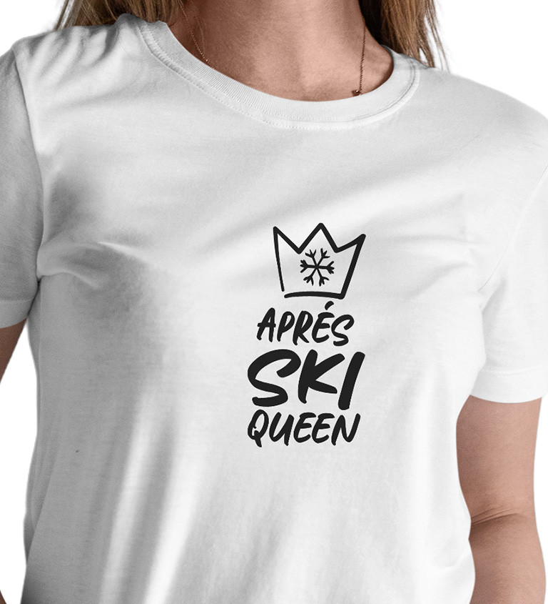 Dámské tričko bílé Aprés ski queen XS