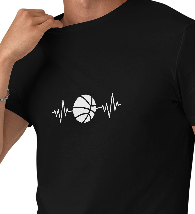 Pánské tričko černé Tep basketbal S