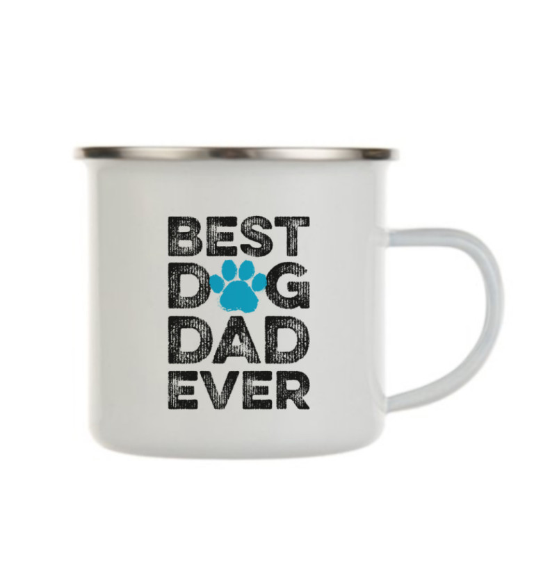 Plecháček bílý Best dog dad ever