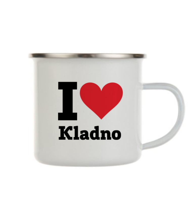 Plecháček bílý I love Kladno