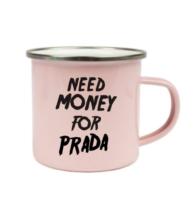 Plecháček růžový Need money for Prada