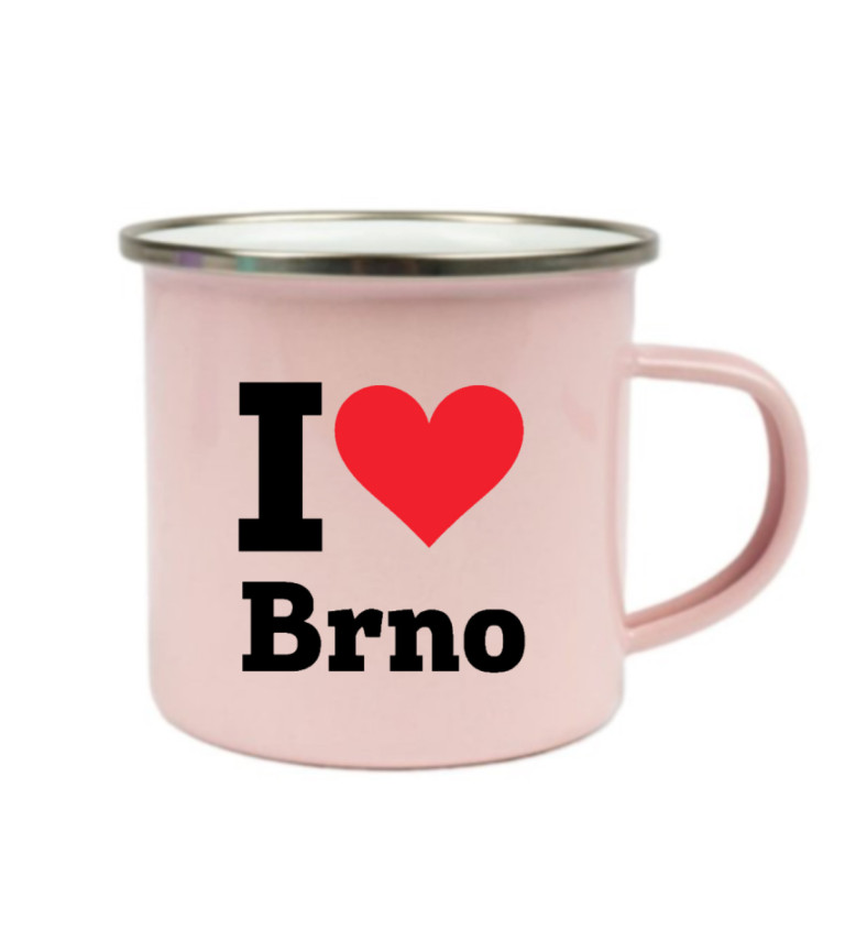 Plecháček růžový I love Brno