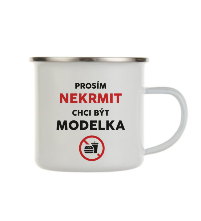 Plecháček bílý Nekrmit, chci být modelka