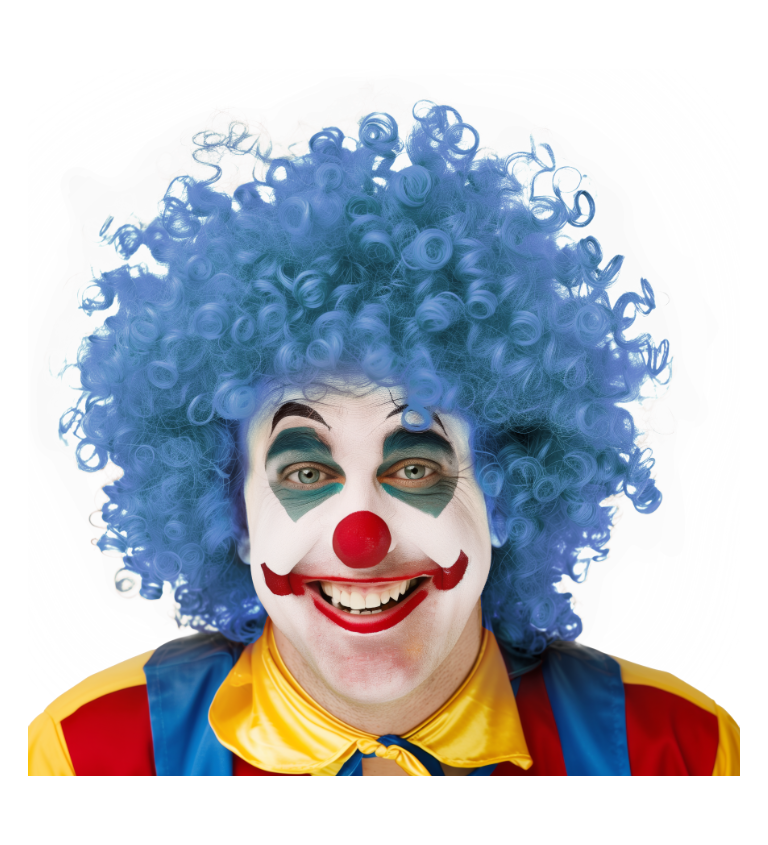 Pánská paruka – modré afro