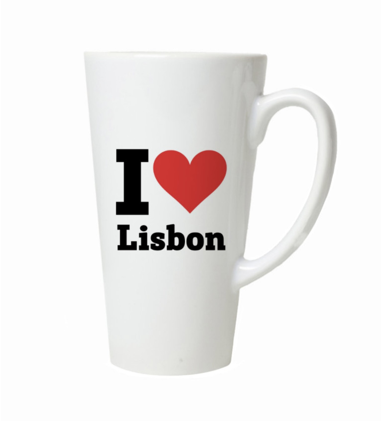 Latte hrnek I love Lisbon