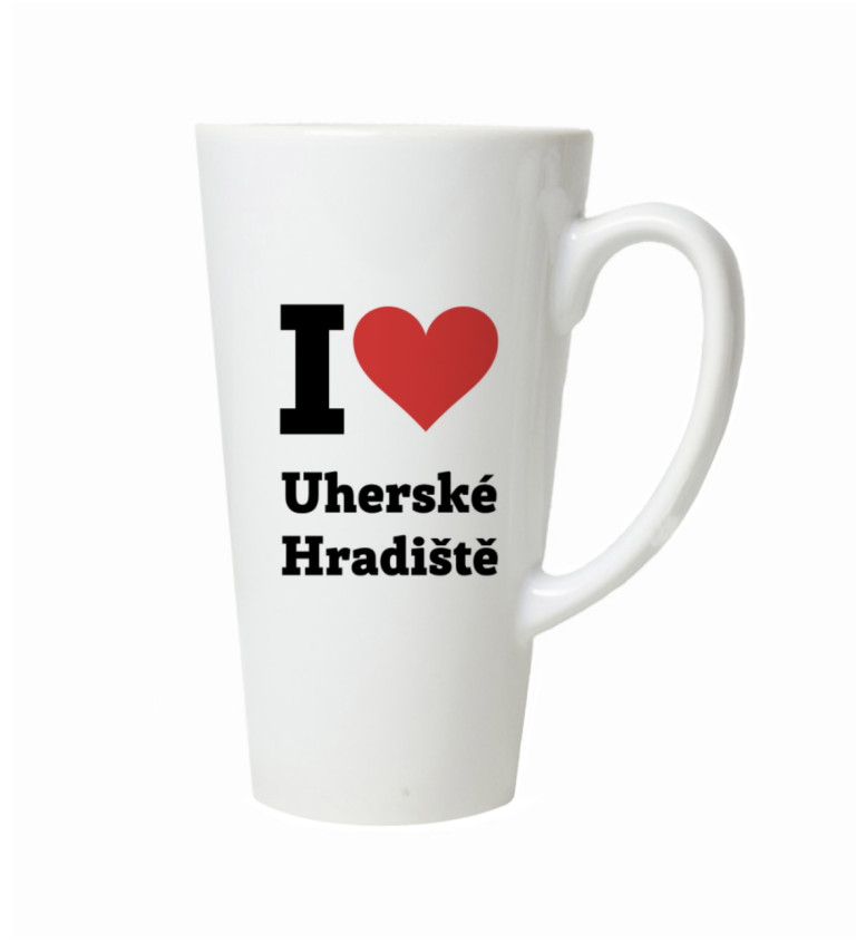 Latte hrnek I love Uherské Hradiště