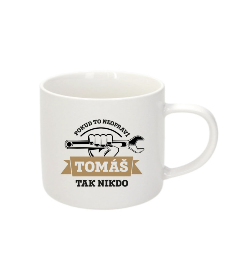 Espresso hrnek Pokud to neopraví Tomáš, tak nikdo