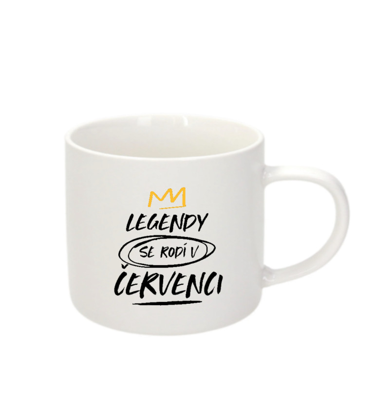 Espresso hrnek Legendy se rodí v červenci