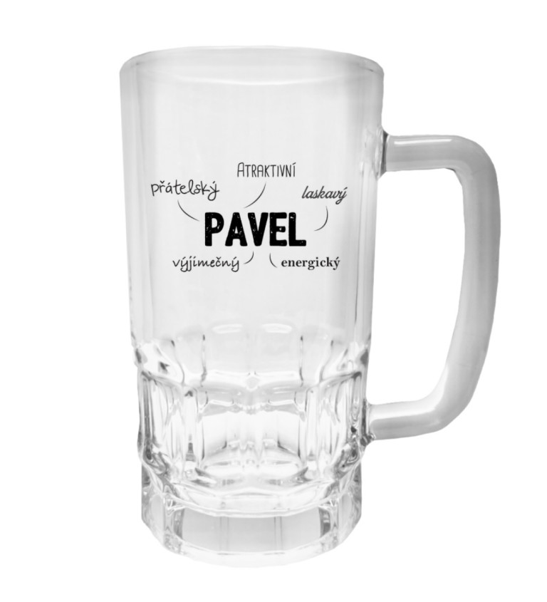 Půllitr s potiskem - Pavel, 500 ml