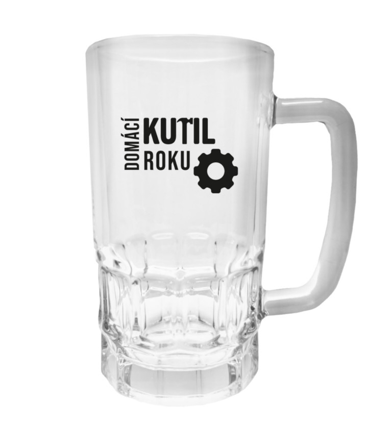 Půllitr s potiskem - Domácí kutil roku, 500 ml