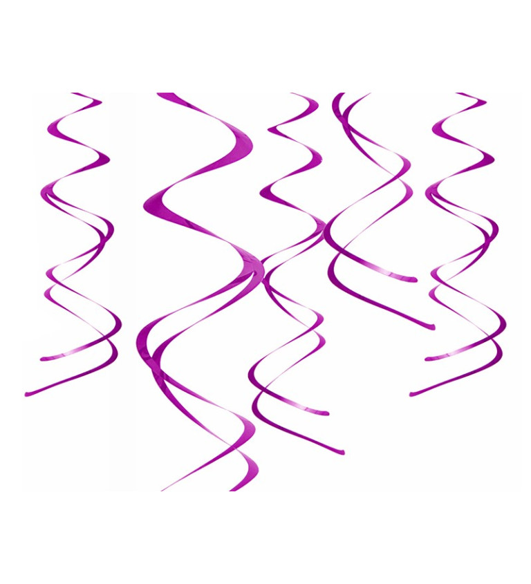 Dekorace - fialové spirály