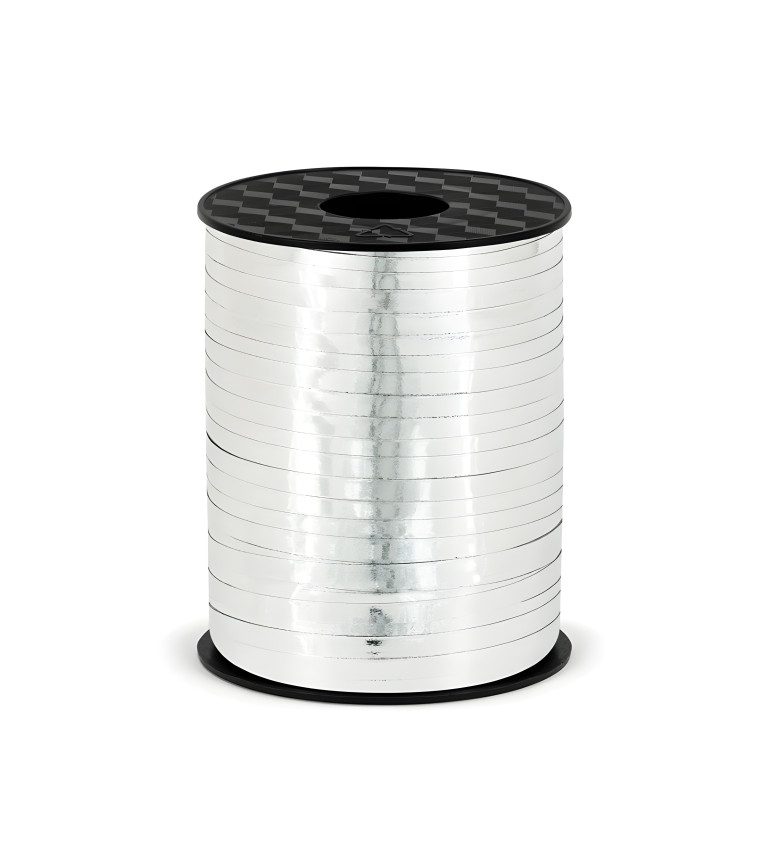 Stuha na balónky - Stříbrná