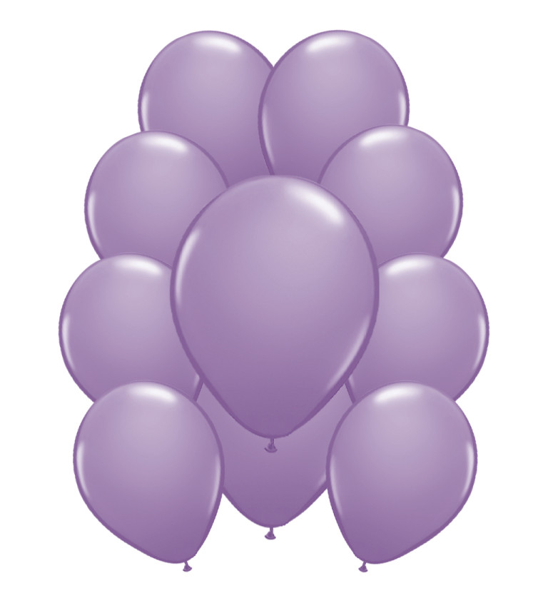 Latexové balónky metalické - Světle fialové