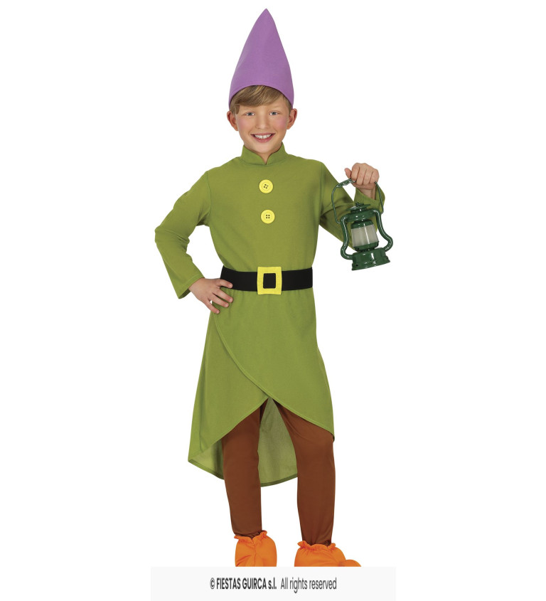 Dětský kostým - Trpaslík, zelený