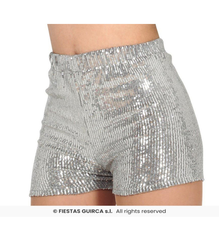 Šortky - stříbrné