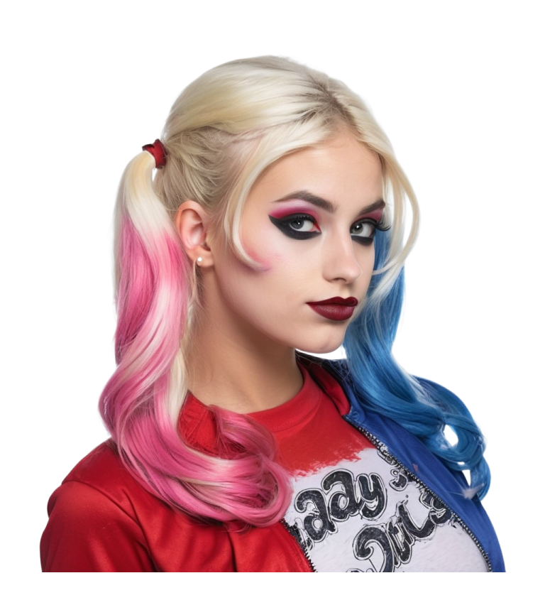 Dámská paruka – bláznivá klaunice