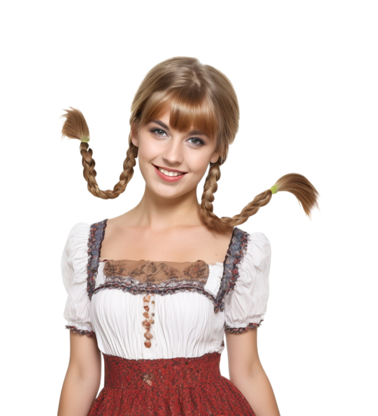 Dámská paruka – žena farmáře