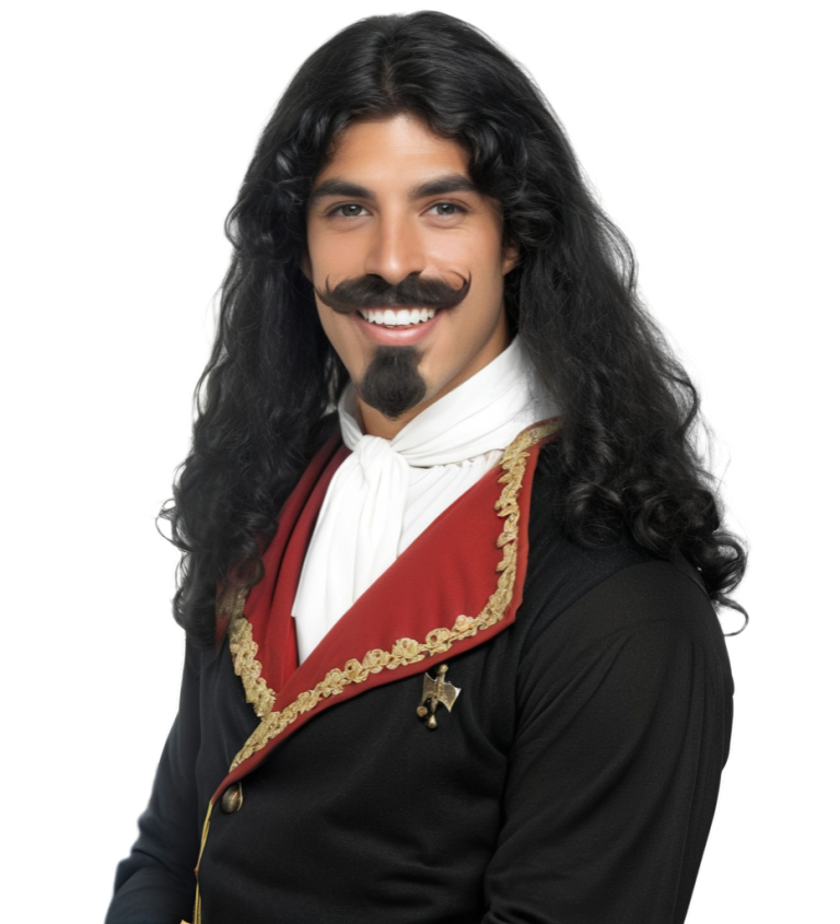 Pánská paruka – stylový mušketýr