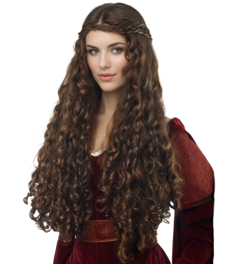 Dámská paruka – princezna středověku